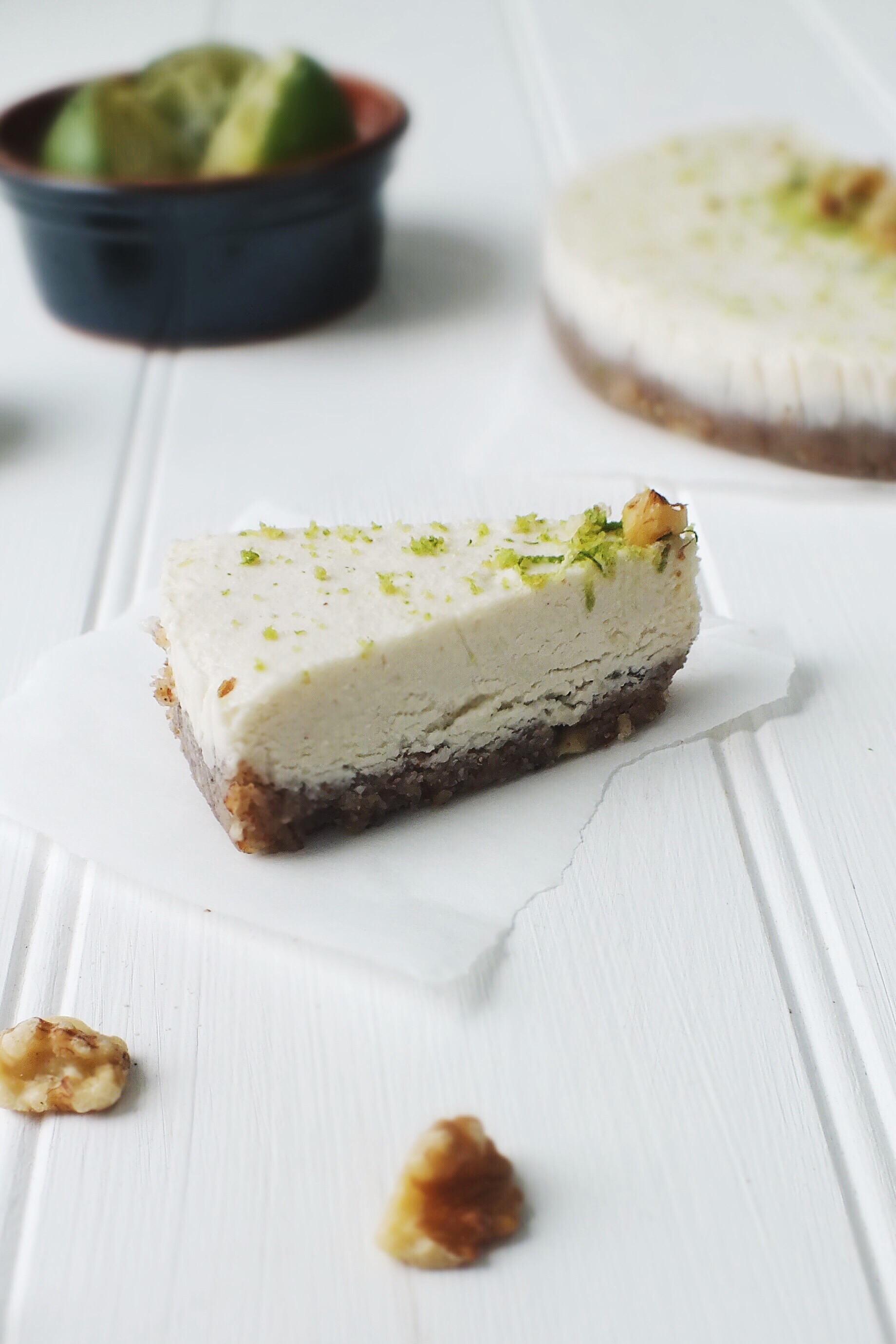 key lime raw low fodmap cheesecake - she cant eat what?!