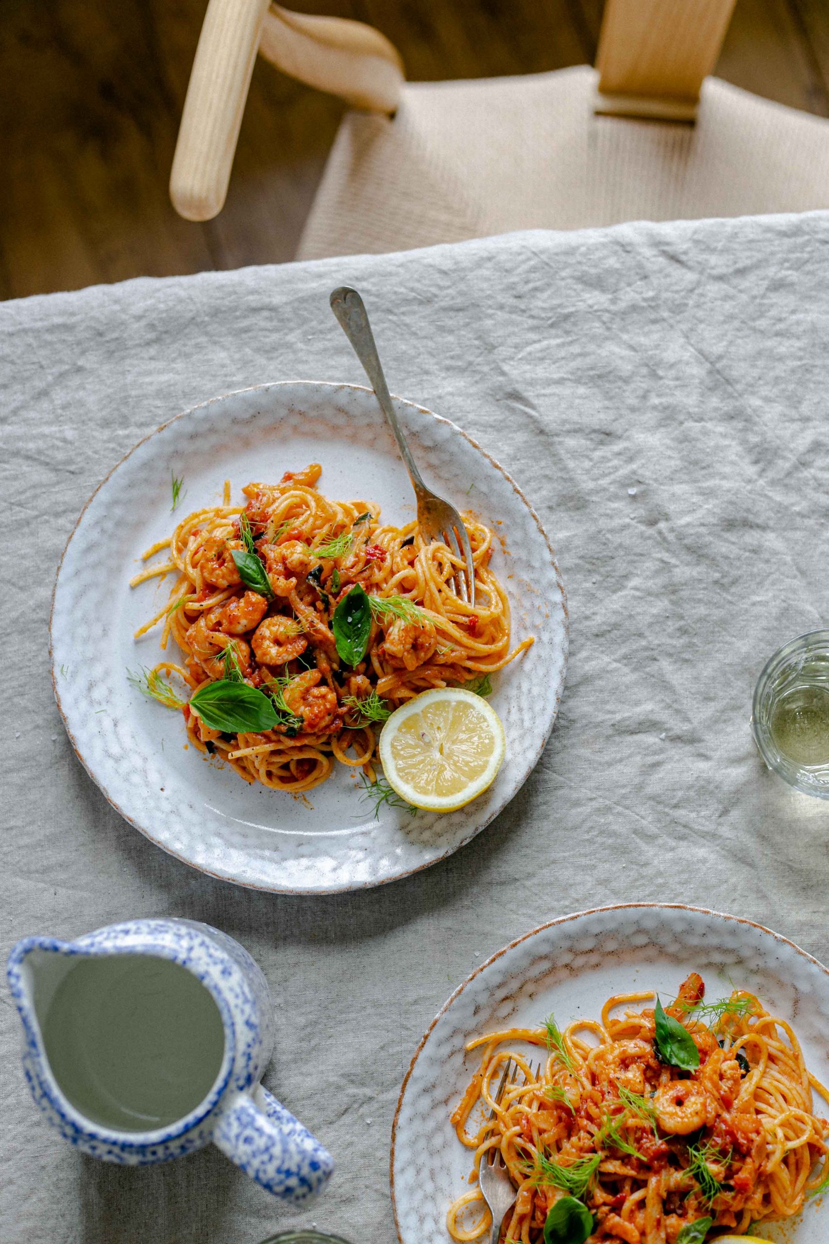 Low FODMAP prawn and fennel pasta recipe
